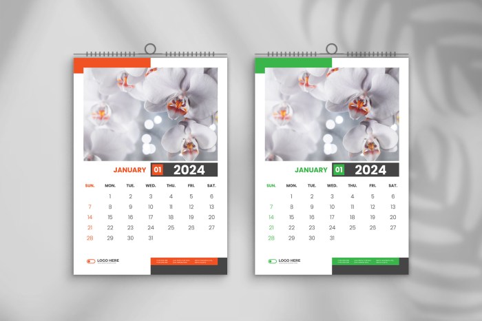 Wandkalender 2024 selbst gestalten