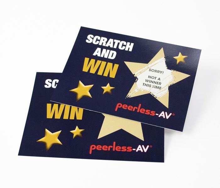 Scratch card cards our customers bring need website will